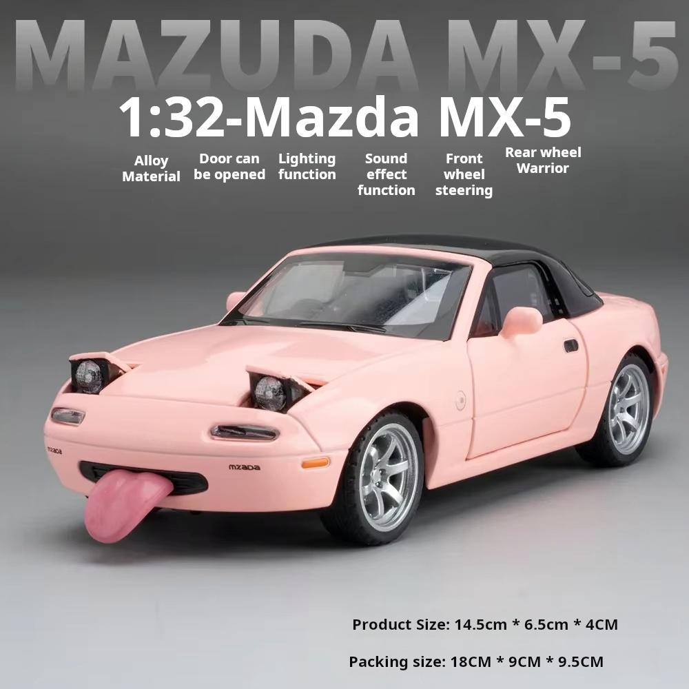 1:32 MX-5 Supercar Alloy Model Car Toy Diecasts Metal Casting Sound and Light Car Toys For Children Vehicle