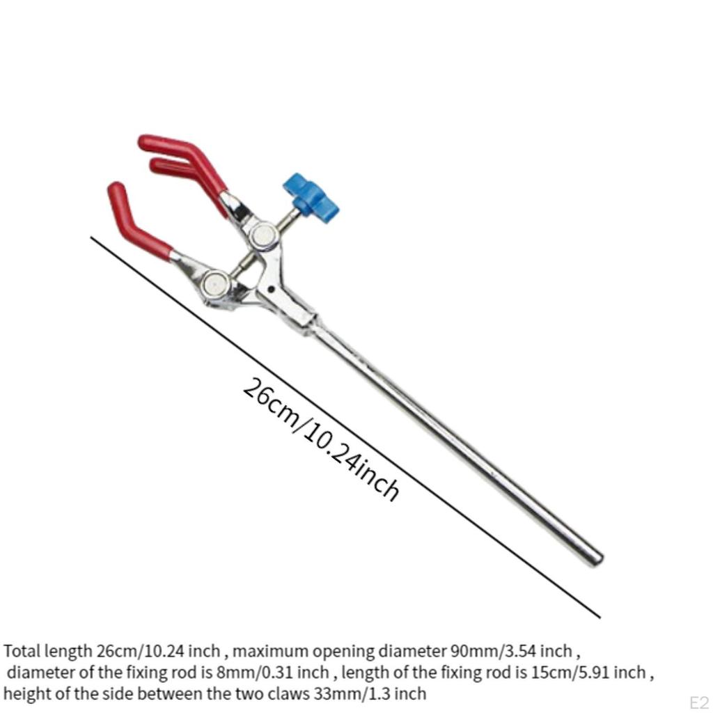 Зажим для колбы Прочный лабораторный аксессуар Регулировка удлинителя Конденсатор Максимальное открытие