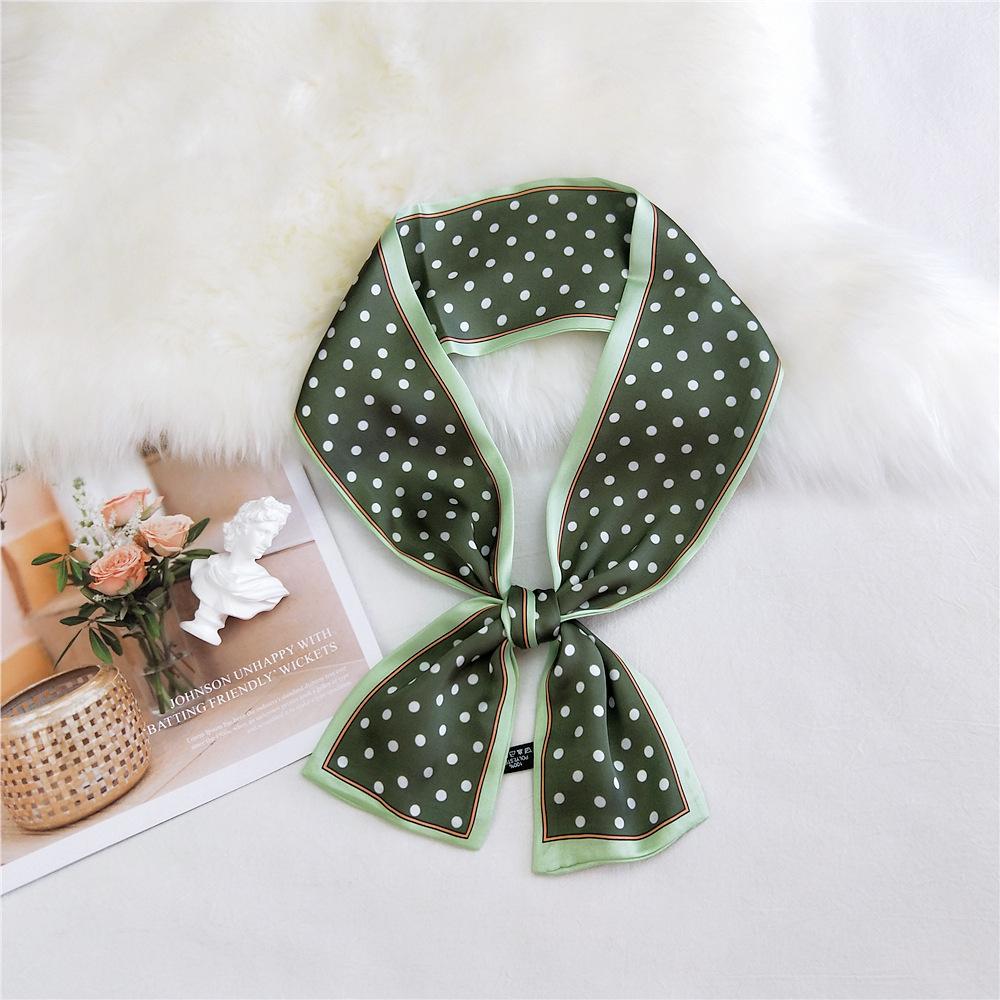 Pingjiao New Style Spring And Autumn Professional Decoration Versatile Small Silk Scarf Women'S Scarf Narrow Long Hair Strap Tie Bag Belt
