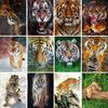 5D DIY Diamond Painting Tiger Rhinestone Art Picture Full Diamond Embroidery Mosaic Animal Picture Cross Stitch Kit Decoration