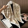 New 91cm large square scarf simulation silk elegant high-end decorative shawl women's silk scarf fashionable versatile professional scarf