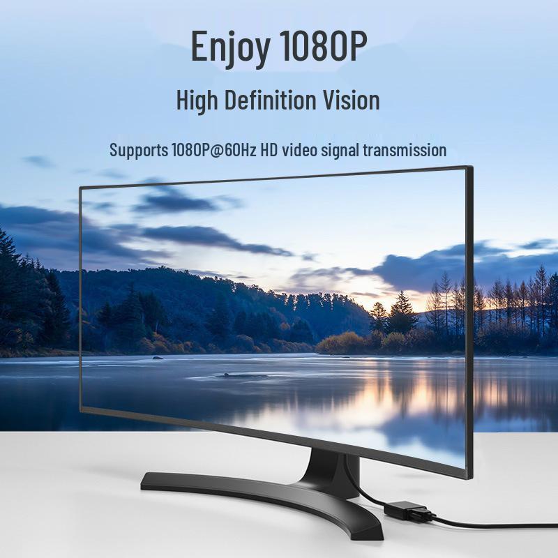Адаптер-кабель DP на VGA HD для видеокарты - Конвертер DisplayPort в VGA для монитора/проектора