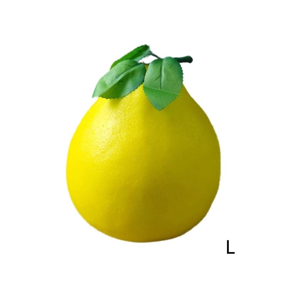 Yellow/Green Fake Grapefruit Lifelike Artificial Fruit Pomelo Fruit Ornament Cabinet Photography