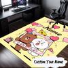 Custom Name Brown Bear Celebration Carpet, Chair Rug,Area Rug for Office Bedroom living rooms bedroom, Doormat decor Christmas fan gifts