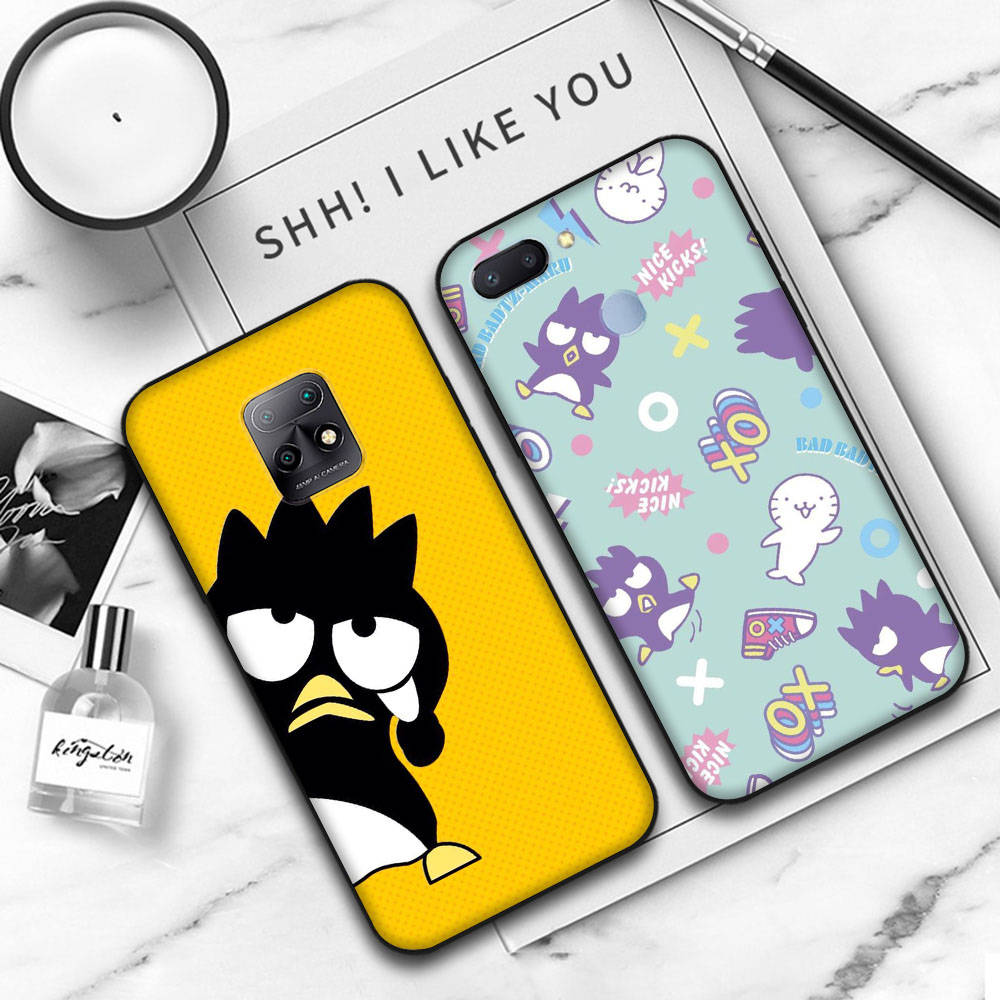 JZ13 Черный мягкий чехол Badtz-maru для OPPO Reno 8 6 5 4 Pro Plus Find X3 A17 A3 A31 A38 A40 A53 A54 A55 A74 A76 A78 A77 A80 A94 A95 A96 Lite