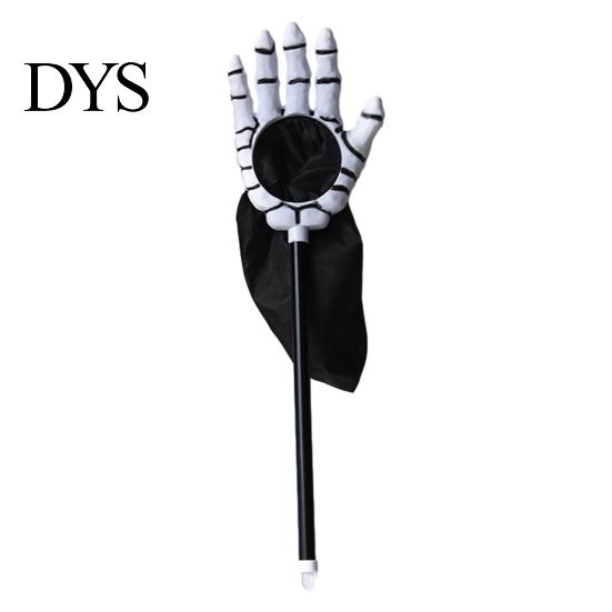 Halloween Props for Children Trick or Treat Bags Kids, Palm Shaped Candy Holder, Decorative Party Pouches Skeleton Hand Pouch with Long Handle Goodies