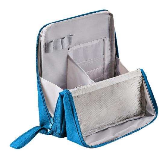 Сумка-косичка из ткани Оксфорд, многофункциональная косметичка с отделениями, водонепроницаемая косметичка, дорожный органайзер для кистей для макияжа