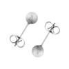 [Puente] Supervised by a Doctor Earrings Ladies Men's Compatible with Metal Allergies Surgical Stainless Steel Stainless Leave It On Round Ball Ball