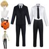Anime Chainsaw Man Denji Cosplay Costume Black Suits Casual Uniform Devil Hunter Halloween Carnival Party Clothes