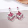 Chinese Style Fashionable Earrings with Slightly Set Zircon Cape Water Drop Earrings Are Stylish and Versatile