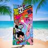 Постер Teen Titans Go Пляжное полотенце Цветные банные полотенца для девочки Микрофибра Быстросохнущее Не прилипает песок Пляж Йога Спа Спортзал Бассейн