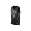 Мужская футболка Brooklyn Nets Statement Edition с принтом букв и цифр, V-образный вырез, футбольная майка, Черный DO9518-013