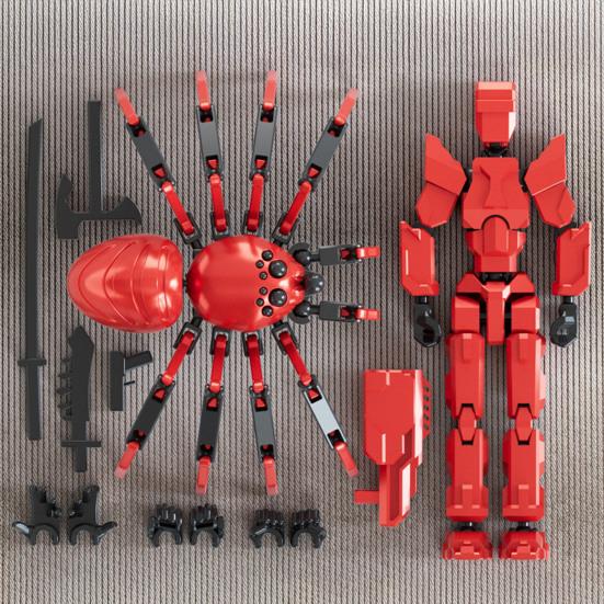 Фигурка робота-паука с аксессуарами, подвижные суставы, 3D-печатная модель игрушки