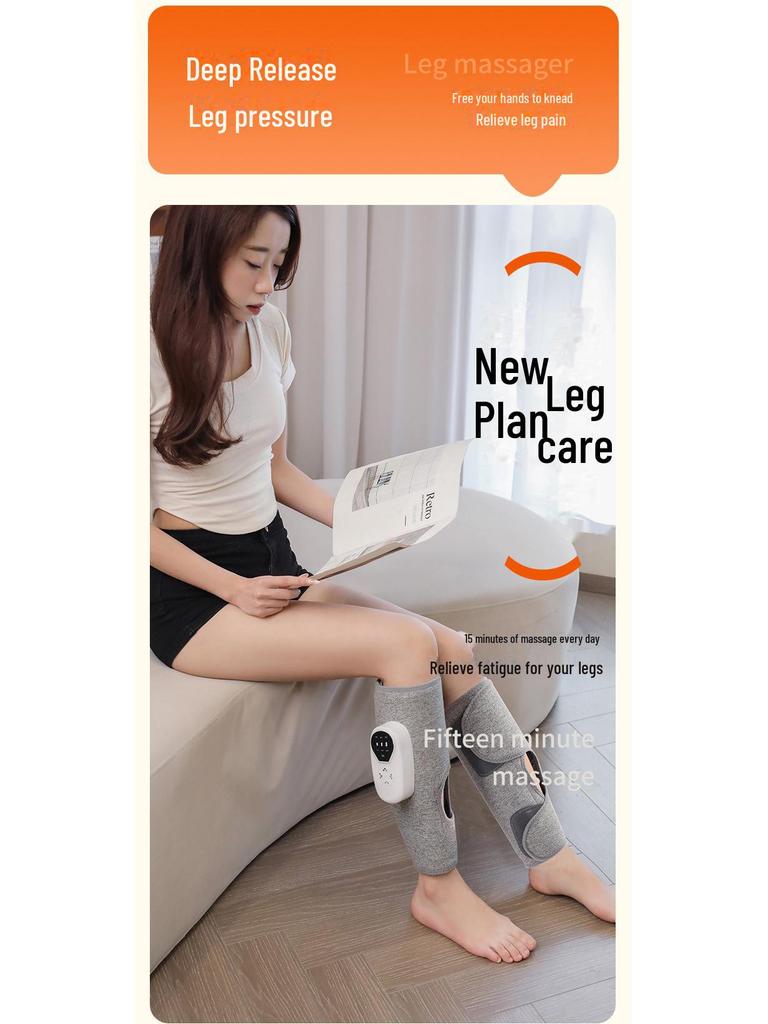 Многофункциональный электрический массажер для ног с давлением воздуха и подогревом