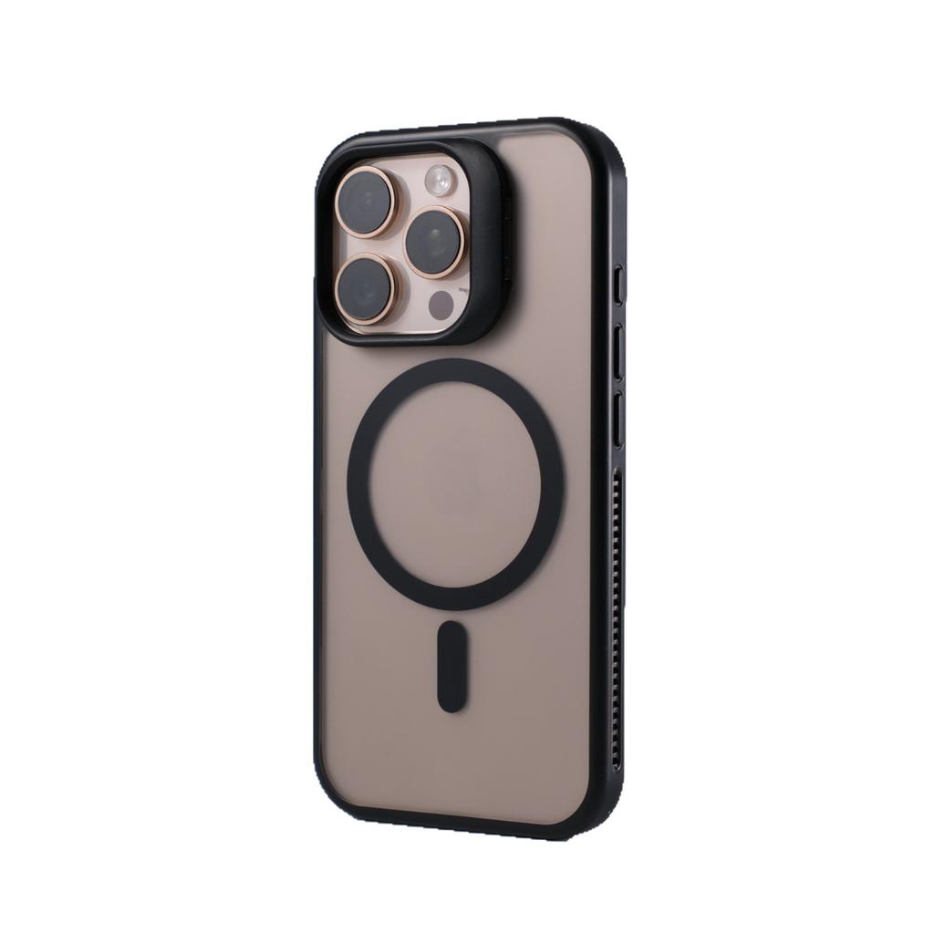 Подходит для iPhone16promax Чехол для телефона с магнитной фиксацией, с термоотводом и функцией определения кожи, защитный чехол с кронштейном для объектива Apple 15