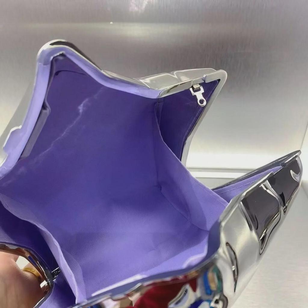 2024 Summer Star Chain Crossbody Clutch - Acrylic Mini Evening Bag with Lipstick Holder