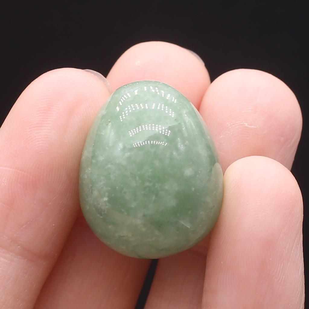 Natural Stone Ornament Egg Shape Crystal Rose Quartz Amethyst Agate Sodalite Opal Yellow Jade Home Decoration Decor Jewelry 17×22 Mm