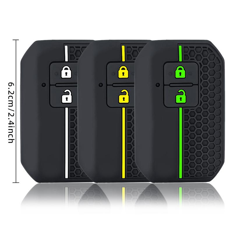 Silicone 2 Buttons Car Remote Key Case Cover Shell For Suzuki Ertiga Swift Wagon R Holder Keyless Fob Protector Accessories