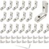 20pcs T-Slot L-Shaped Interior Corner Connector Joint Brackets + 40pcs Screws + 1pc Wrench Tool for 3030 Series Aluminum Extrusion Profiles with 6mm S
