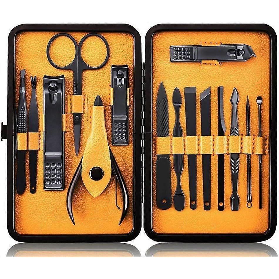 Professional Nail Clipper Pedicure Kit Cuticle Trimmer, 15pcs Manicure Kit Women
