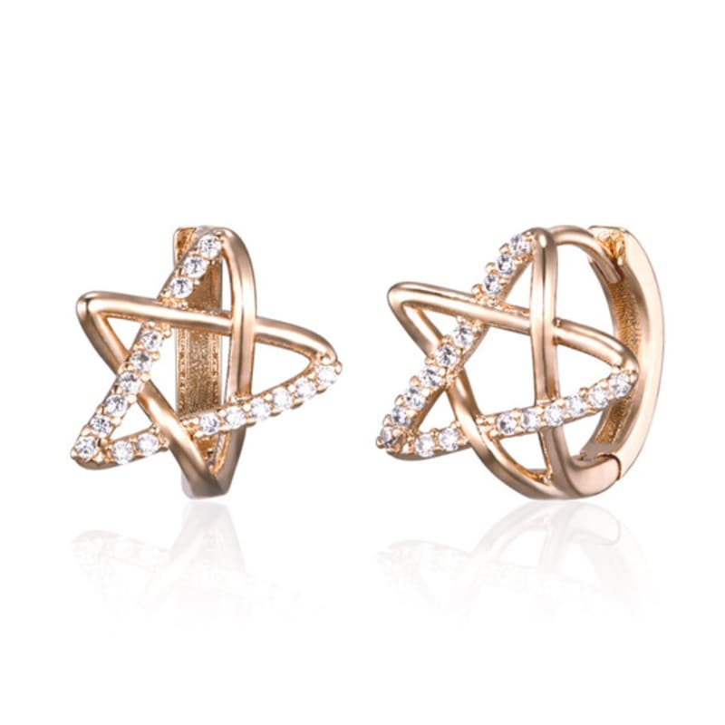 CRANNE 14K GF Звезда Серьги-пусеты C24EGF204