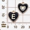 Double-Sided Peach Heart Alloy Pendant Charms for DIY Jewelry
