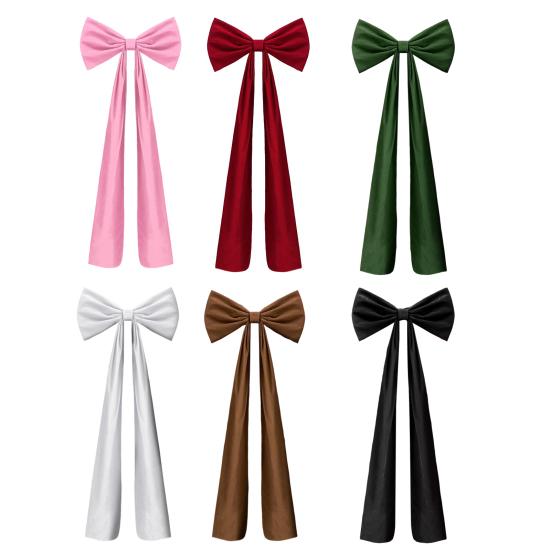 71 дюйм Рождественский Очень Большой Бархатный Бант Гигантские Банты-Топперы для Рождественской Елки для Дома Венок Стена Задник Украшение для Вечеринки по Случаю Дня Рождения или Свадьбы