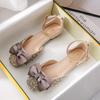 Baotou Sandals Women's Summer 2024 New Bow Hollow Single Shoes Flat Top Large Women's Shoes 41-43