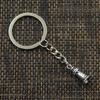 Fashion 30mm Key Ring Metal Key Chain Keychain Jewelry Antique   Plated Castle Lighthouse 20x9mm Pendant