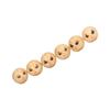 30pcs Wooden Smile Face Beads Log Color DIY Round Wooden Smiley Loose Beads Gift Children Beaded