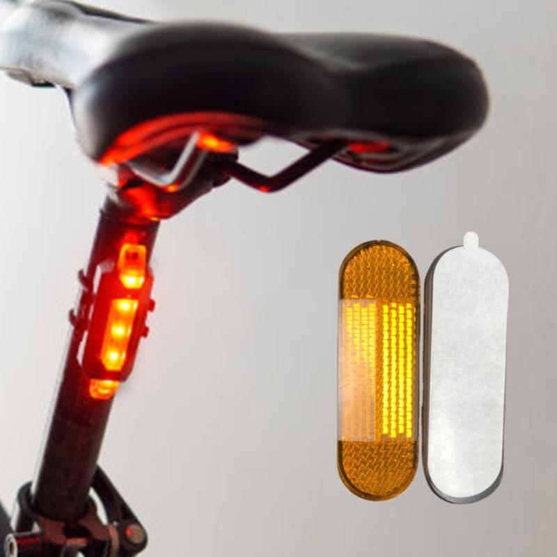 Мотоциклетные велосипедные отражатели прямоугольники светоотражатели безопасности предупреждающая лента для ночной безопасности