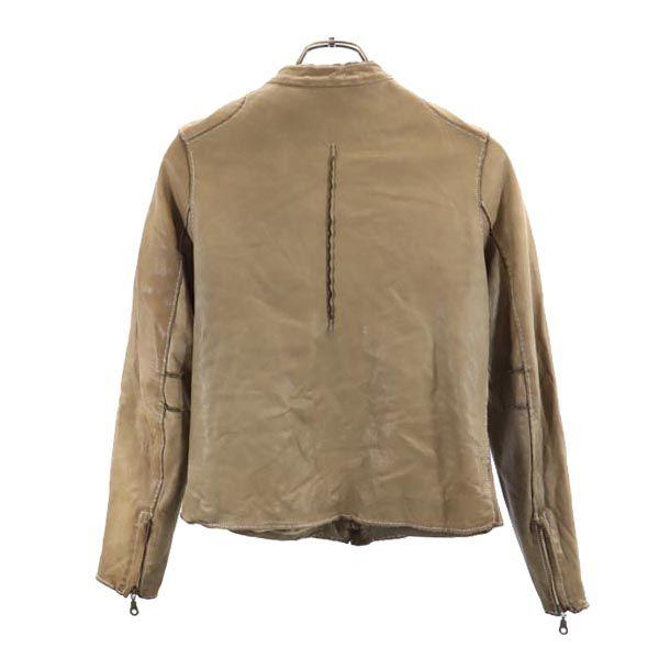 Sisii Сделано в Японии кожаная куртка Бежевый Женская Б/У