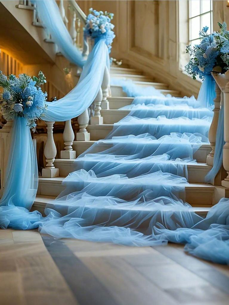 Wedding Arch Draping Fabric Backdrop for Wedding Reception Tulle Backdrop Curtain for Ceremony Birthday Party Arbor Ceiling