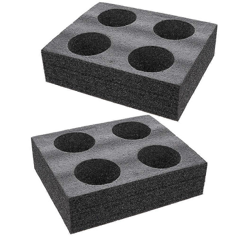 2 Pcs Foam Cup Holder Tray Portable Drink Carrier for Takeout Beverages, Perfect for Hot and Cold Drinks Versatile Holder for Parties, Picnics