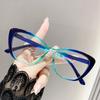Anti Blue Light Cat Eye Myopia Glasses Men's and Women's Ultra Light Myopia Glasses Prescription Finished Glasses 0 To -3.0