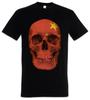CLASSIC CHINA SKULL FLAG T-SHIRT - Skull Banner Flag Biker MC