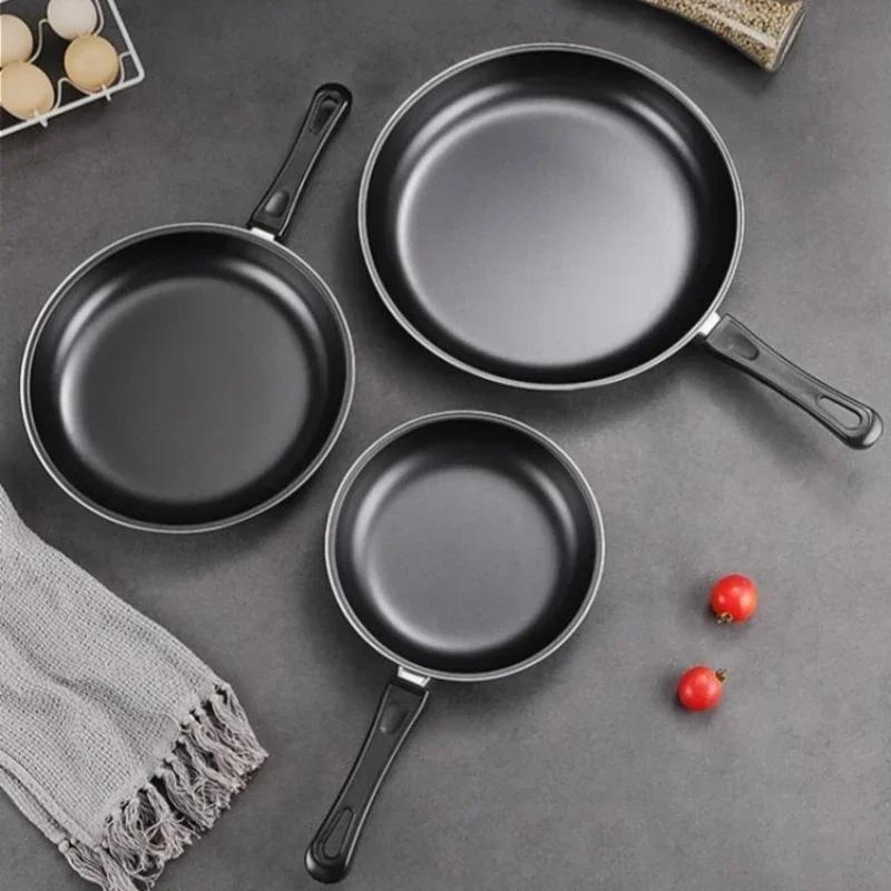 Small Non-stick Pan Egg Pancake Flat Base Non-stick Frying Pan Steak Small Oil Frying Skillet Household Kitchen Cookware