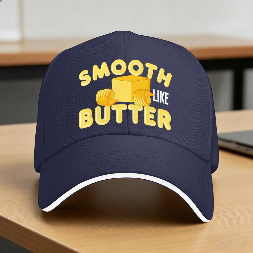 Smooth Like Butter Casual Baseball Cap Summer Trucker Hat SunProof Tennis Skate Snapback Cap FeUnisex Unisex Cool Baseball Caps