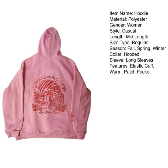 Осень-зима женская толстовка с длинными рукавами толстая однотонная эластичная манжета с рисунком заката с наклонным плечом свободная верхняя часть с накладным карманом с капюшоном