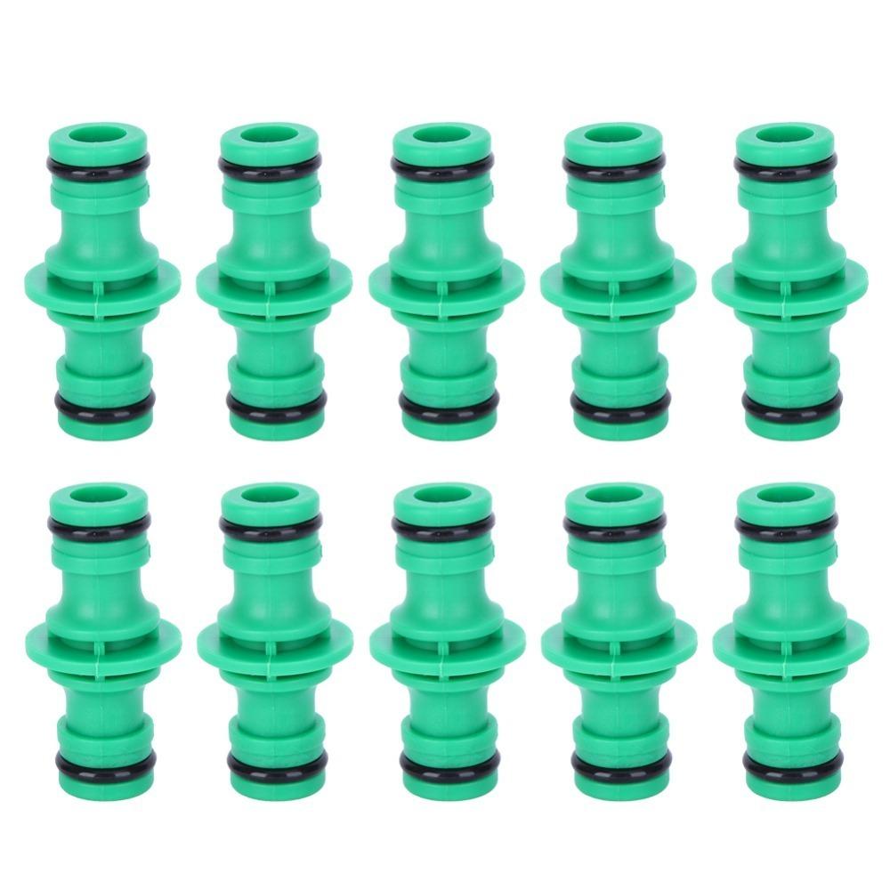 10 PCS PP Pipe Connector Green Quick Connectors Durable Hose Repair Kit Garden Irrigation