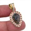 Natural Pietersite Gemstone 925 Solid Sterling Silver TwoTone Pendant 1.50" C7n40