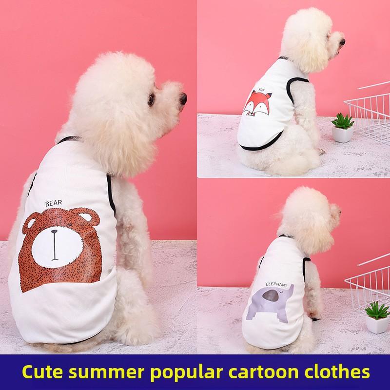 Puppy Dog Clothes Summer Thin Cat Bichon Dharma Pomeranian Small Dog, Summer Vest Clothes