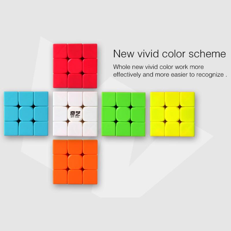 QIYI Warrior W 3×3 Magic Puzzle Cube без наклеек игрушка для тренировки мозга