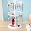Rotating Earrings Storage Rack Female Earrings Display Stand Finishing Bracelet Hanging Necklace Sma