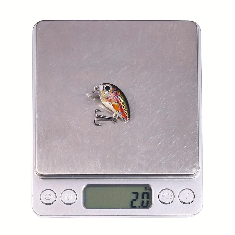 2 г/1,5 г 5 шт. набор премиальных мини-воблеров для ловли щуки и окуня - 2,8 см/1,1 дюйма