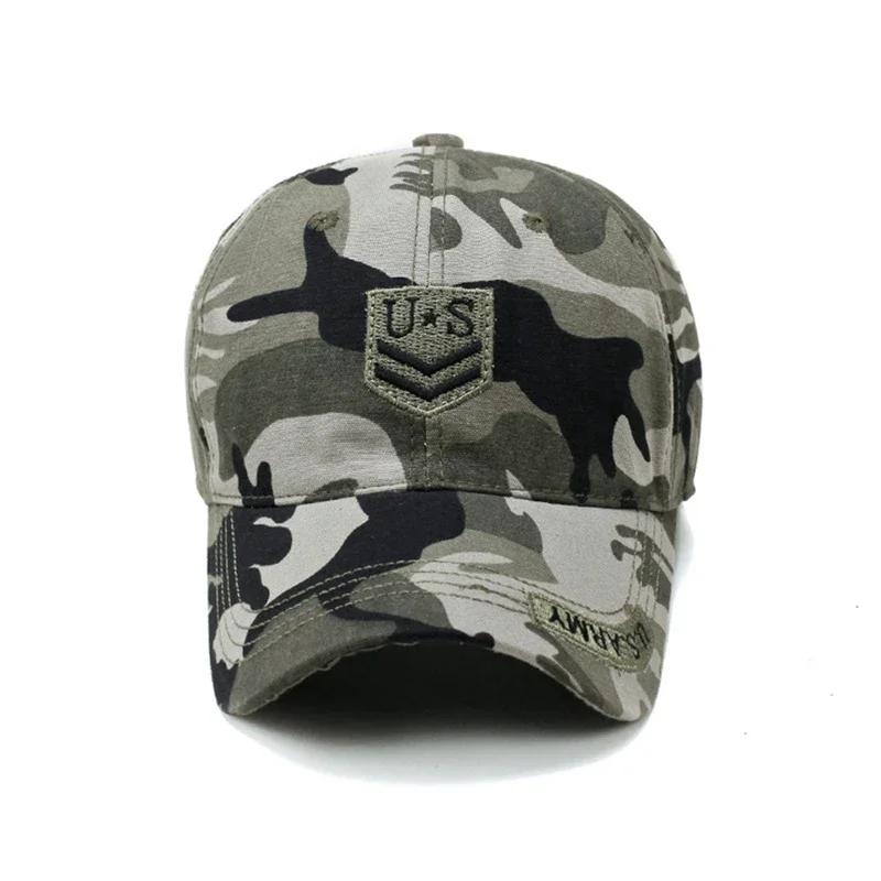 США Вышивка Мужская Женская Бейсболка Камуфляж Джунгли Унисекс Snapback Хип-Хоп Уличная Козырек Хлопок Тракер Папина Кепка