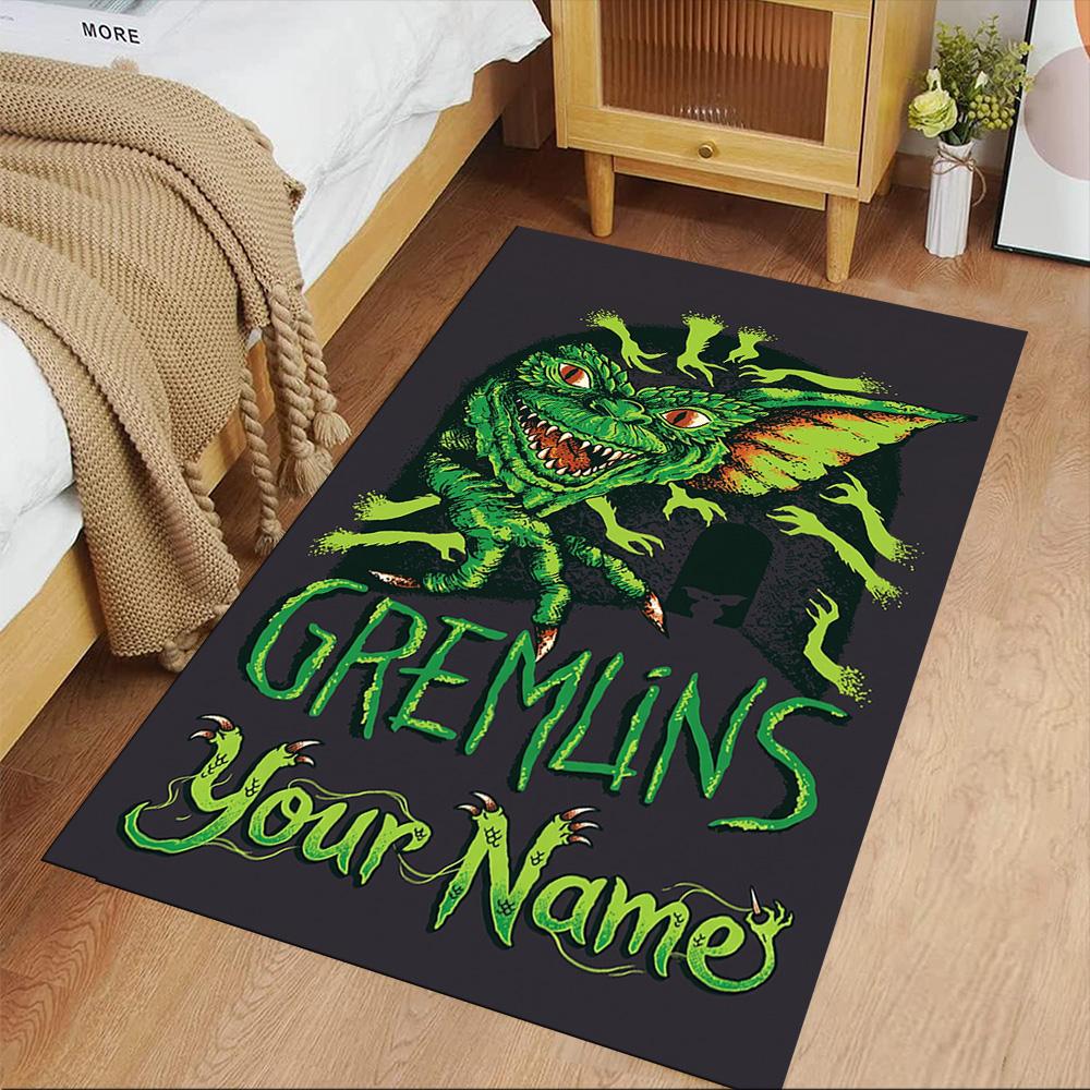 Gremlins Personalized Name Floor Rug Office Rug Perfect for Study room Playrooms Outdoor Decorate room Antislip Carpet Anime Office Decor