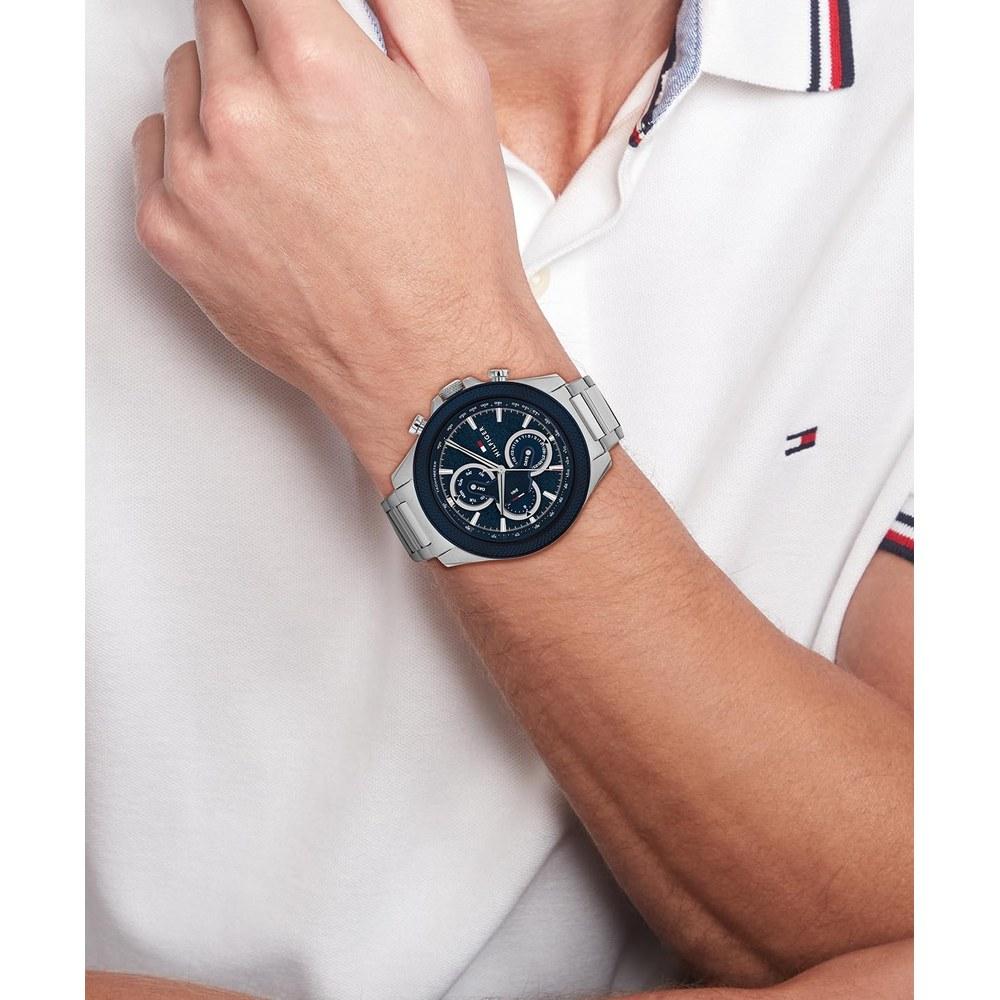 Мужские часы Tommy Hilfiger Синий циферблат Стальной ремешок 1792080