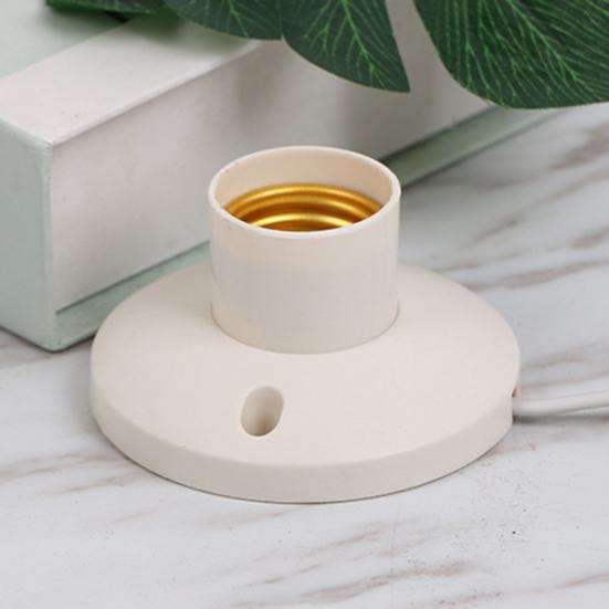 Патрон для лампы E27 с вилкой ЕС и кабелем Огнестойкий патрон для освещения дома Патрон для винтовой лампы Основание для DIY светильника Запасная часть