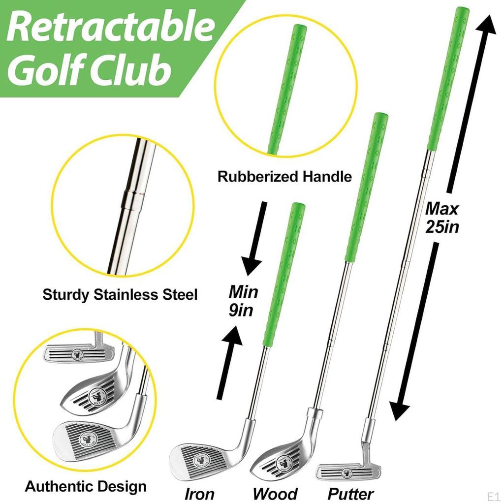 Kids Golf Set,Mini Set,Kids Club Set,3 Balls Gift Educational Toys Set,Sports